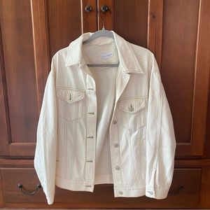 LOFT - Tan oversized jean jacket